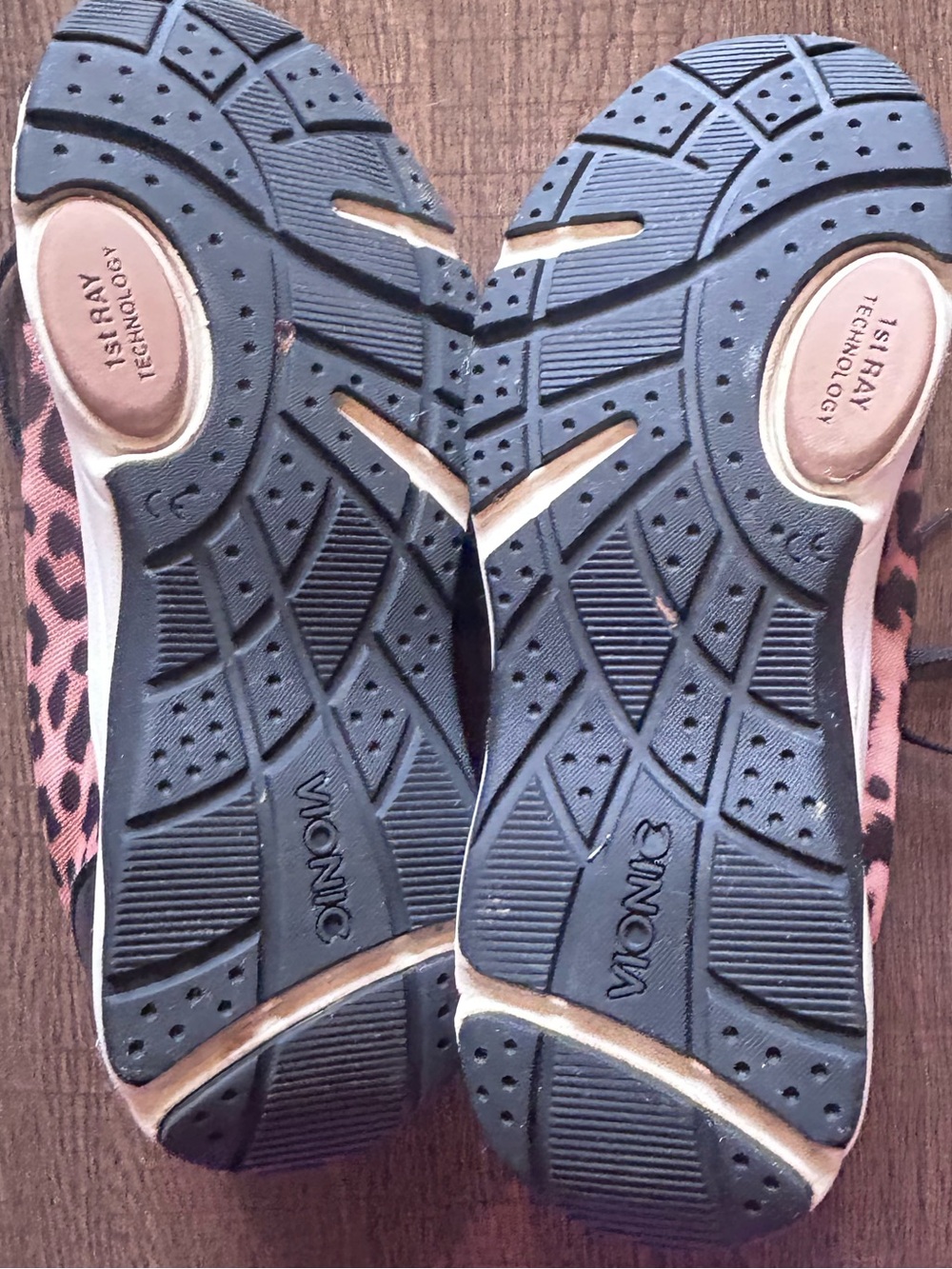 Vionic Leopard Print Athletic Sneakers - Picture 3 of 10
